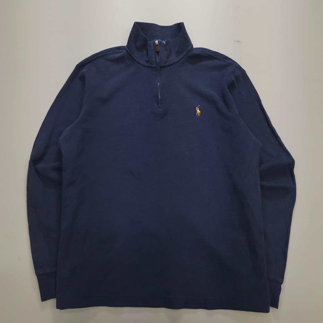 폴로 랄프로렌 신형 QR 반집업 니트 M 네이비 상품이미지3