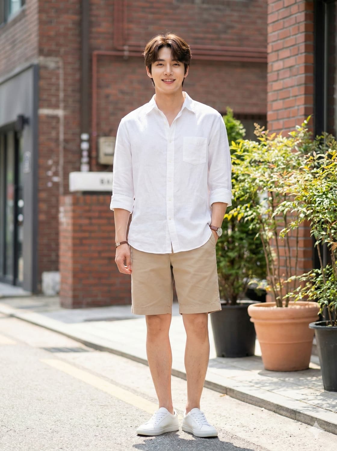 폴로 랄프로렌 피마코튼 스트레이트 핏 치노 반바지 상품이미지1