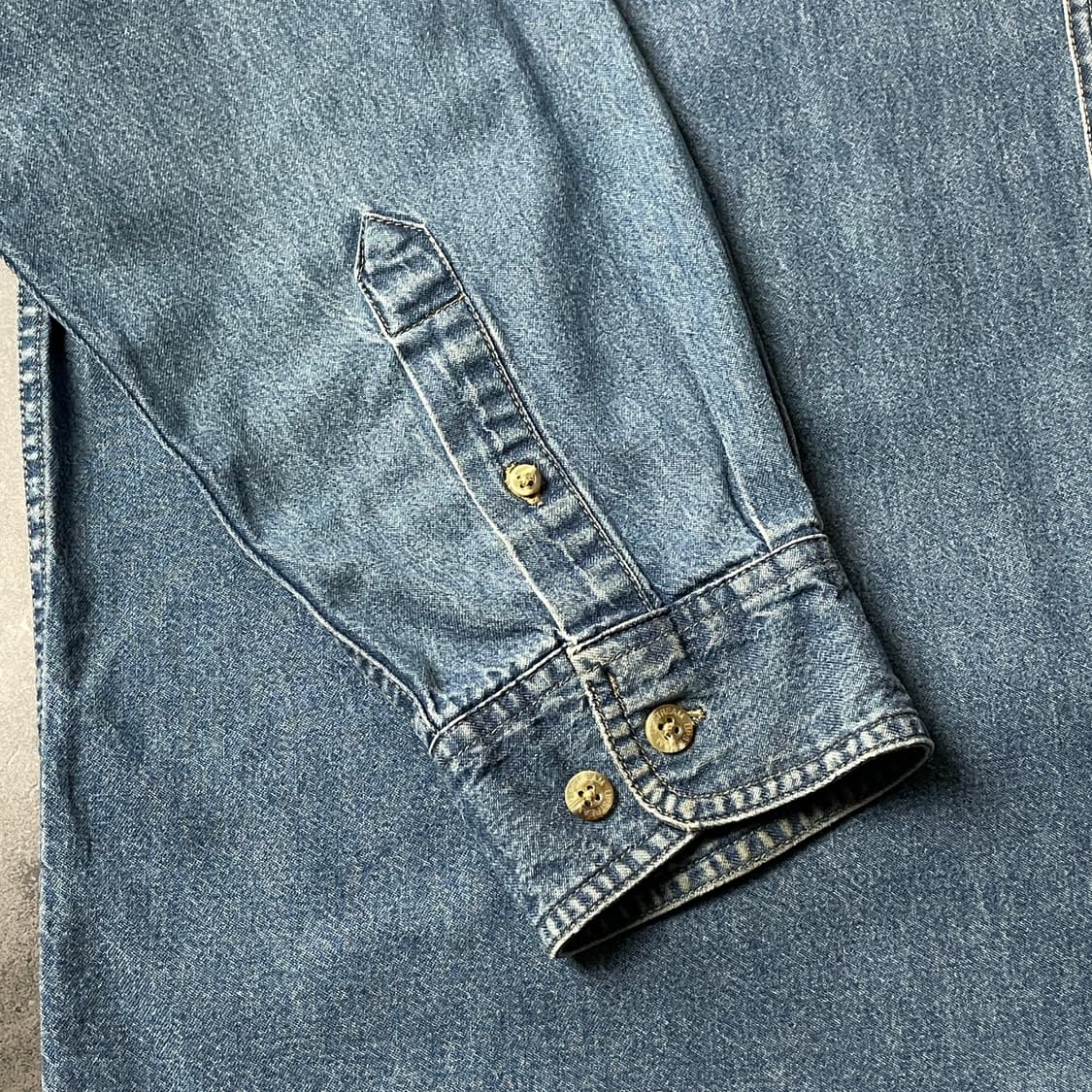 UPSTREAM 빈티지 데님 코튼 셔츠 A00520 상품이미지5