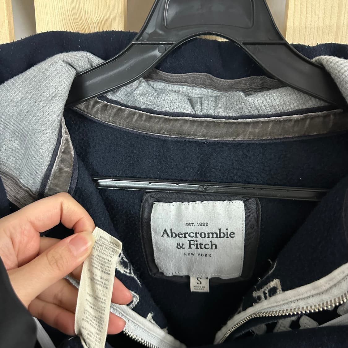 (S) 아베크롬비 네이비 후드집업 상품이미지5