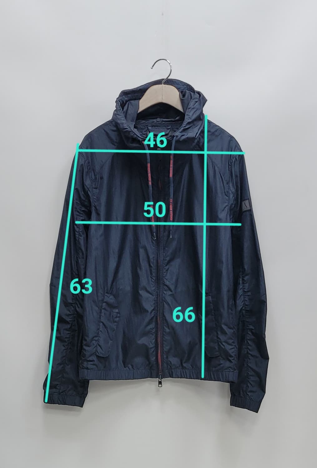 ARMANI 아르마니 익스체인지 아노락 후드 자켓 / 남 S 블랙
 상품이미지10