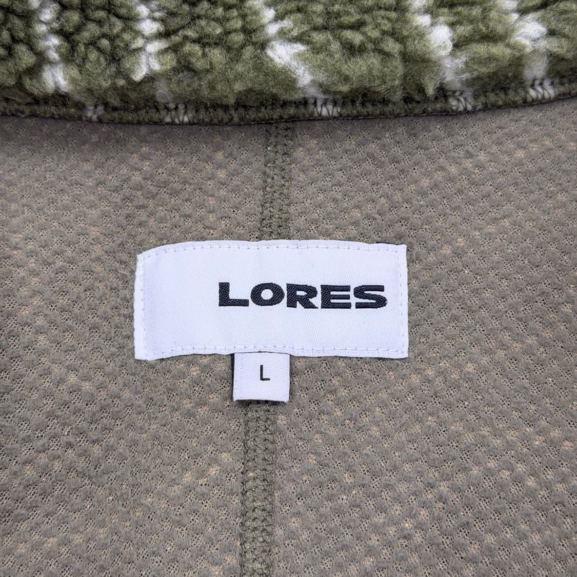 LORES 로어스 컨투어 플리스 후리스 자켓 올리브그린 카키 L 상품이미지6