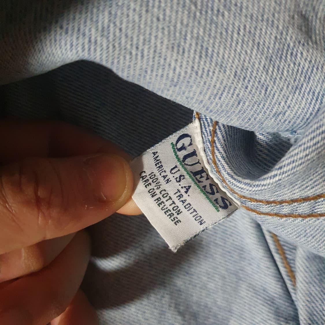 90s GUESS USA 게스 데님 트러커 자켓 M 상품이미지8