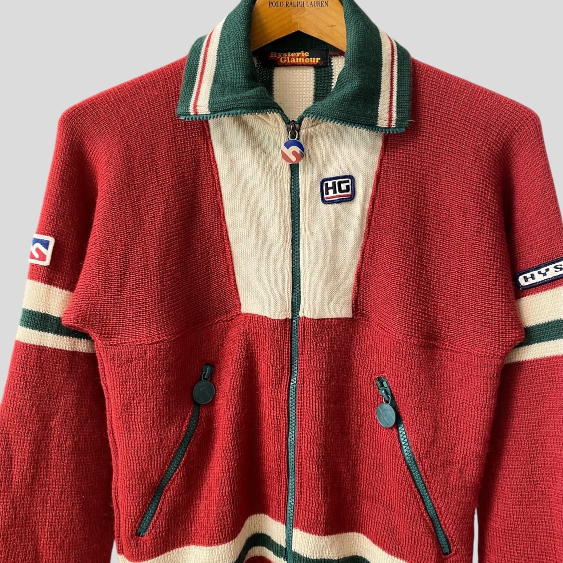 (여성F)히스테릭글래머 울 니트 집업 상품이미지2