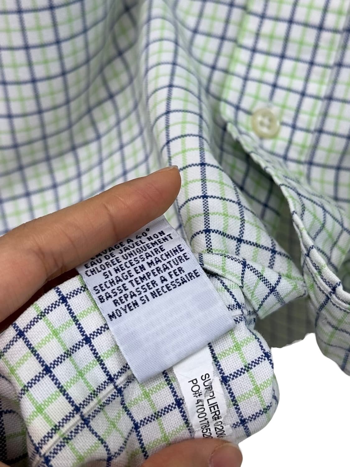 폴로 체크셔츠 그린 (L~XL) 상품이미지8