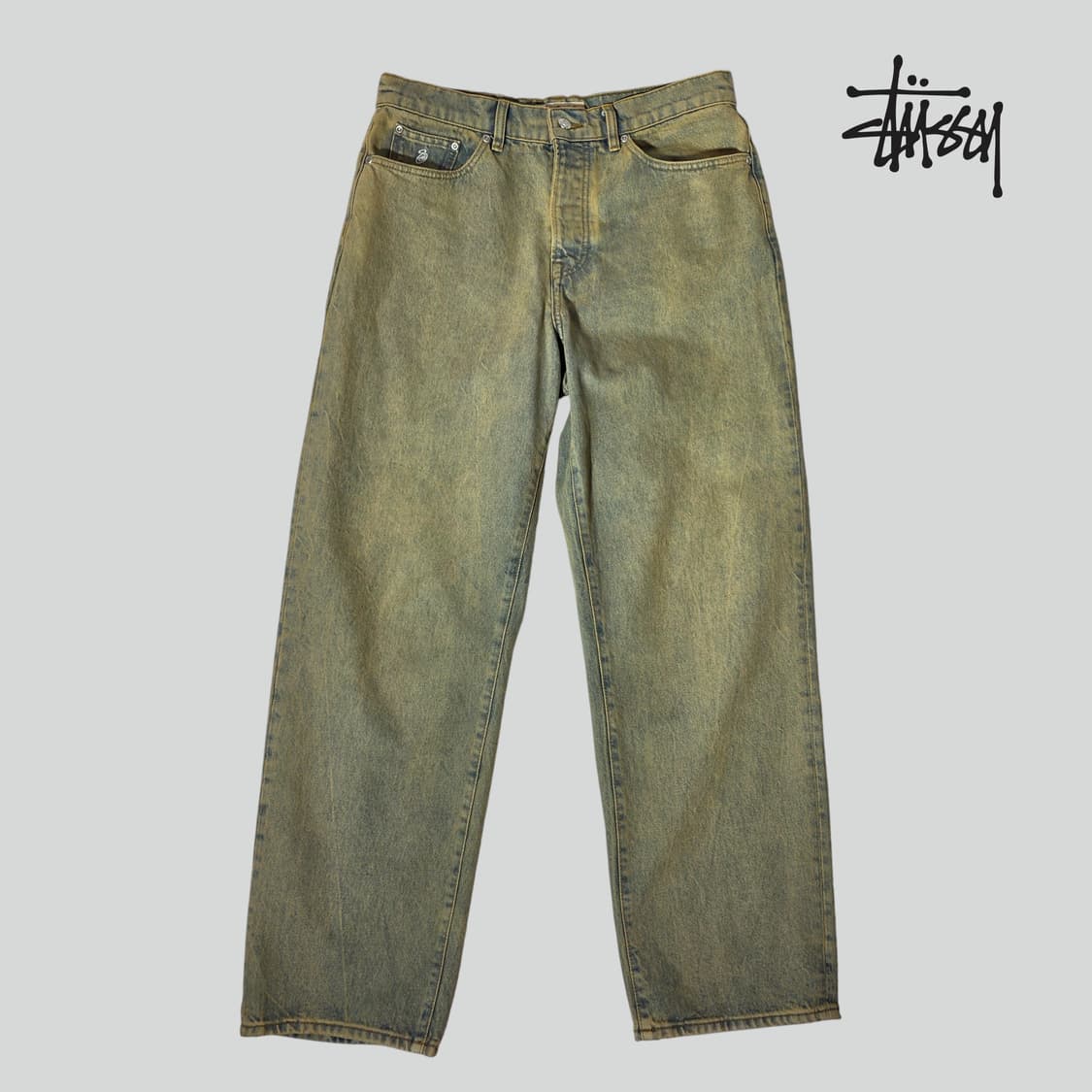 [30]스투시 데님 빅 올 진 진 워시드 비치 워시 상품이미지1