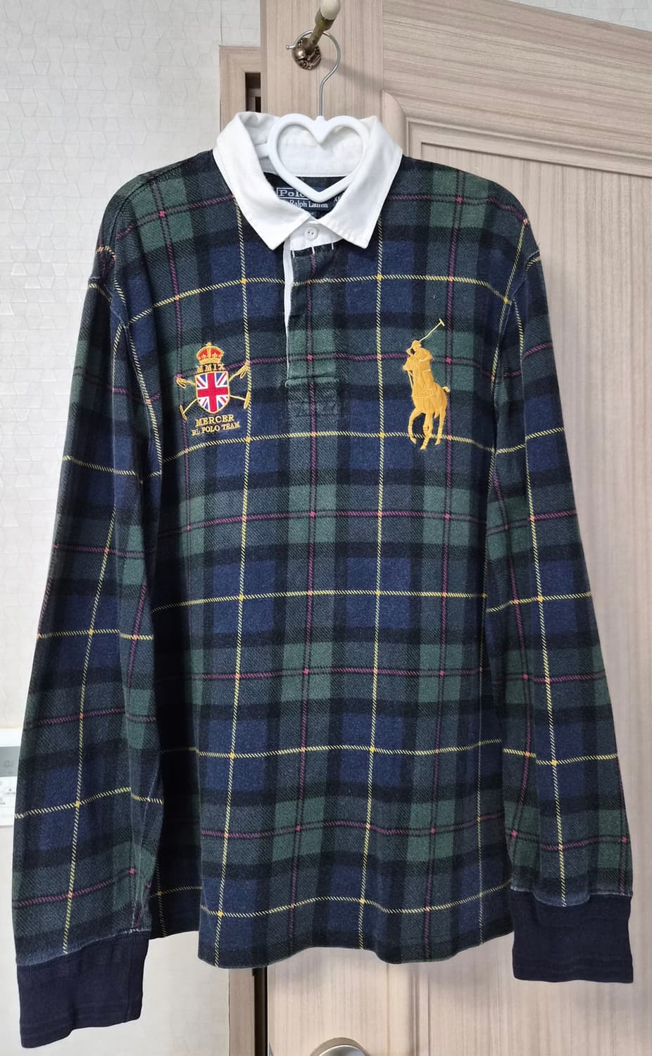 폴로 랄프로렌 체크 럭비 셔츠 긴팔 상품이미지3