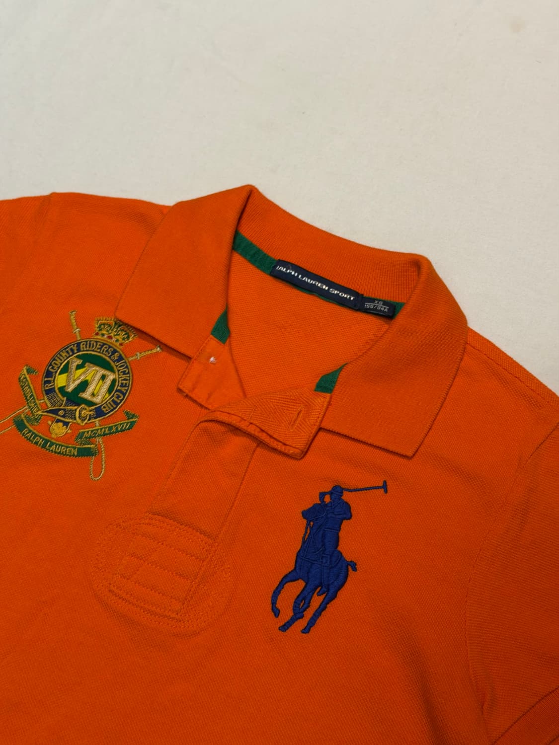 폴로 랄프로렌 빅포니 치프키프 딱붙핏 카라티 오렌지 상품이미지2