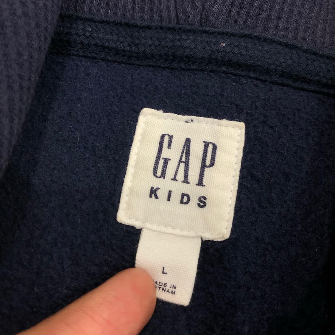 GAP 갭 걸즈 네이비 플리스 후드집업 후리스 상품이미지4