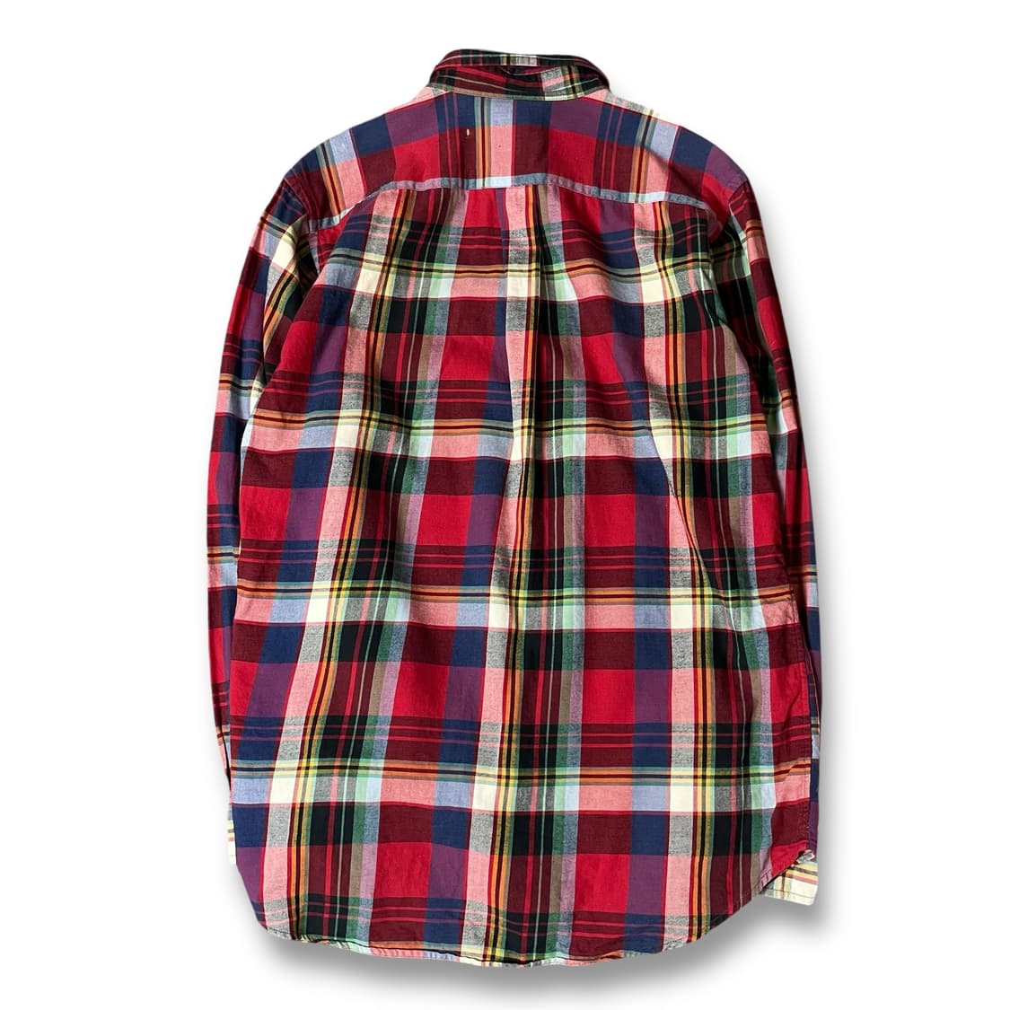 폴로랄프로렌 레드 그린 네이비 멀티 배색 체크 긴팔 셔츠 XL 상품이미지2