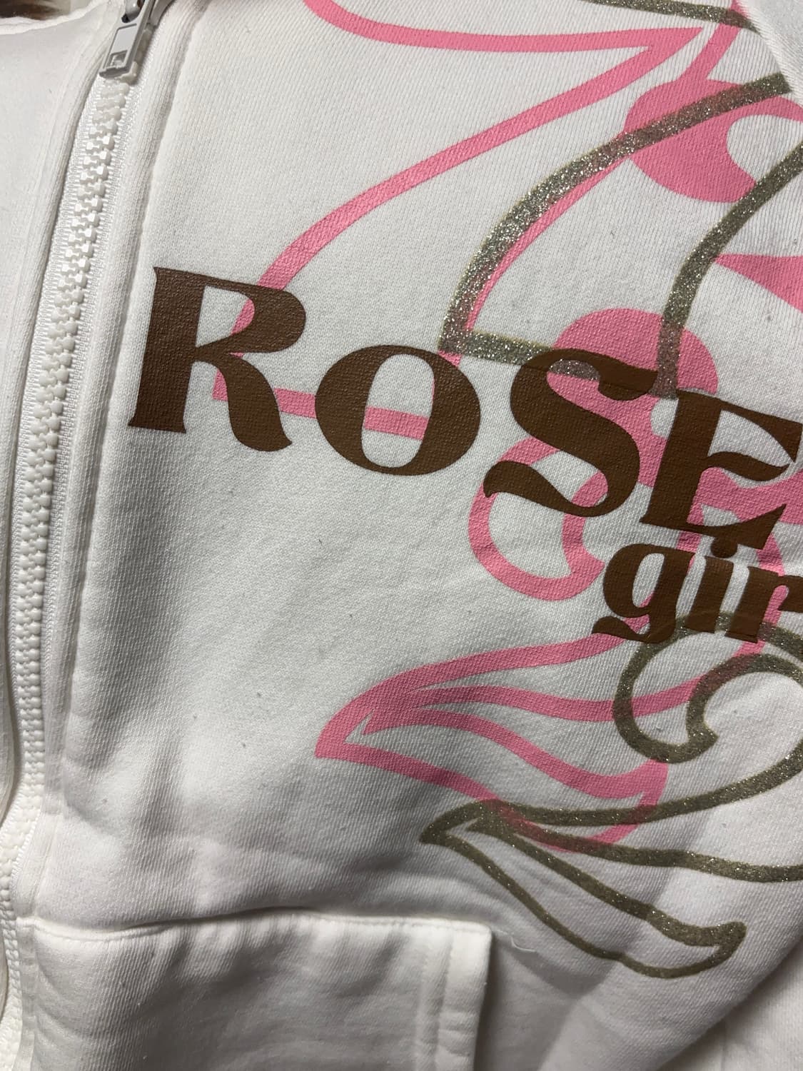 울프죠 프린팅 기모 후드집업  갸루y2k 상품이미지6