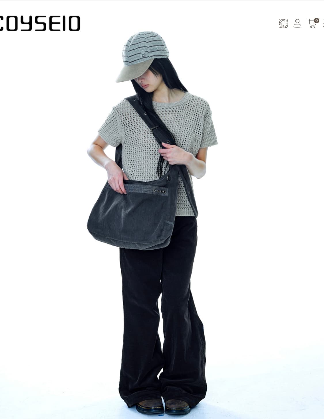 코이세이오 스트라이프 포인트 크로스백 STRIPE CROSS BAG 상품이미지2