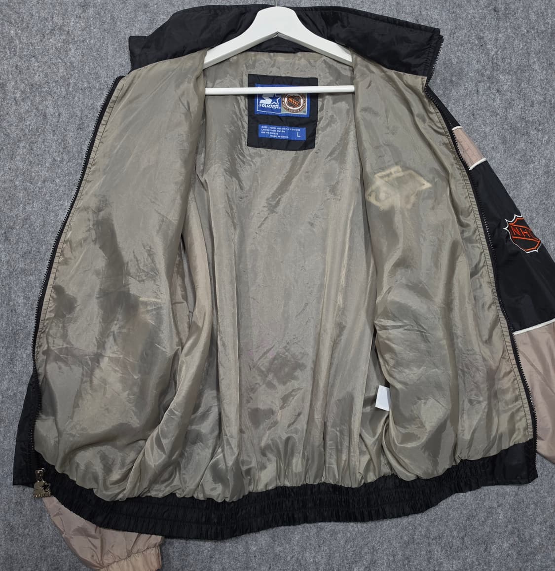 90s 스타터 LA 킹스 NHL 빈티지 바람막이 자켓 L 상품이미지3