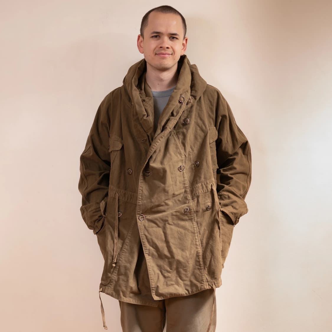 Kapital k.p.a.m wax cotton ring coat 상품이미지2