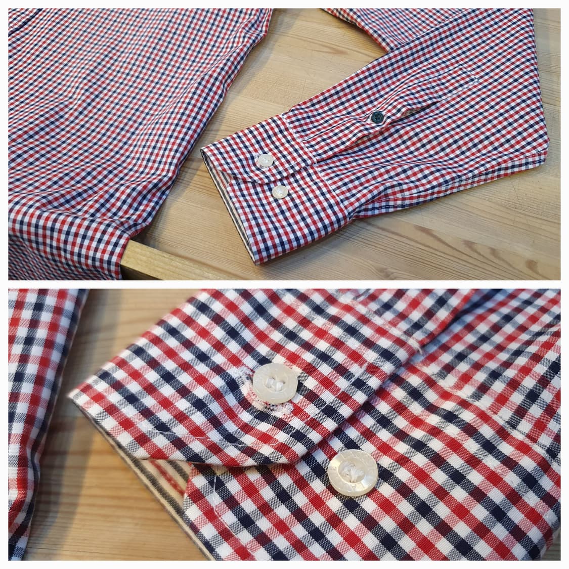 100.라코스테 스판 체크셔츠  상품이미지4