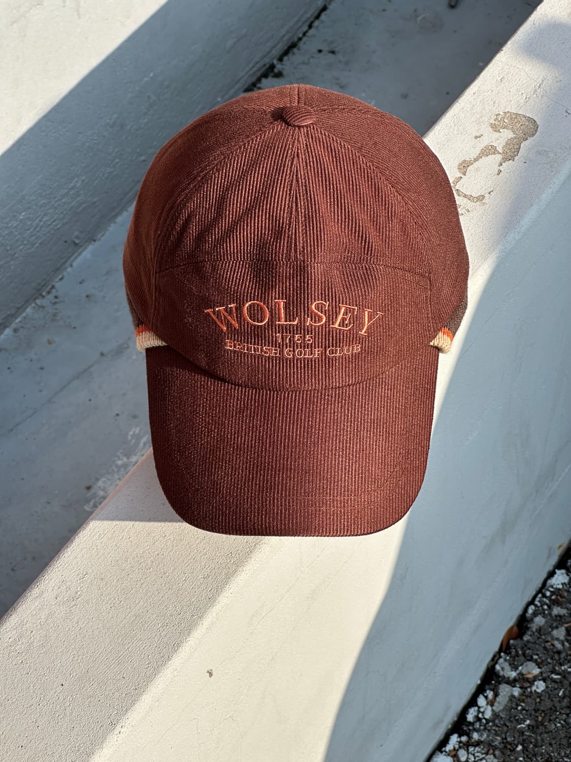 [M] wolsey 울시 골프 클럽 브라운 볼캡 모자 상품이미지1