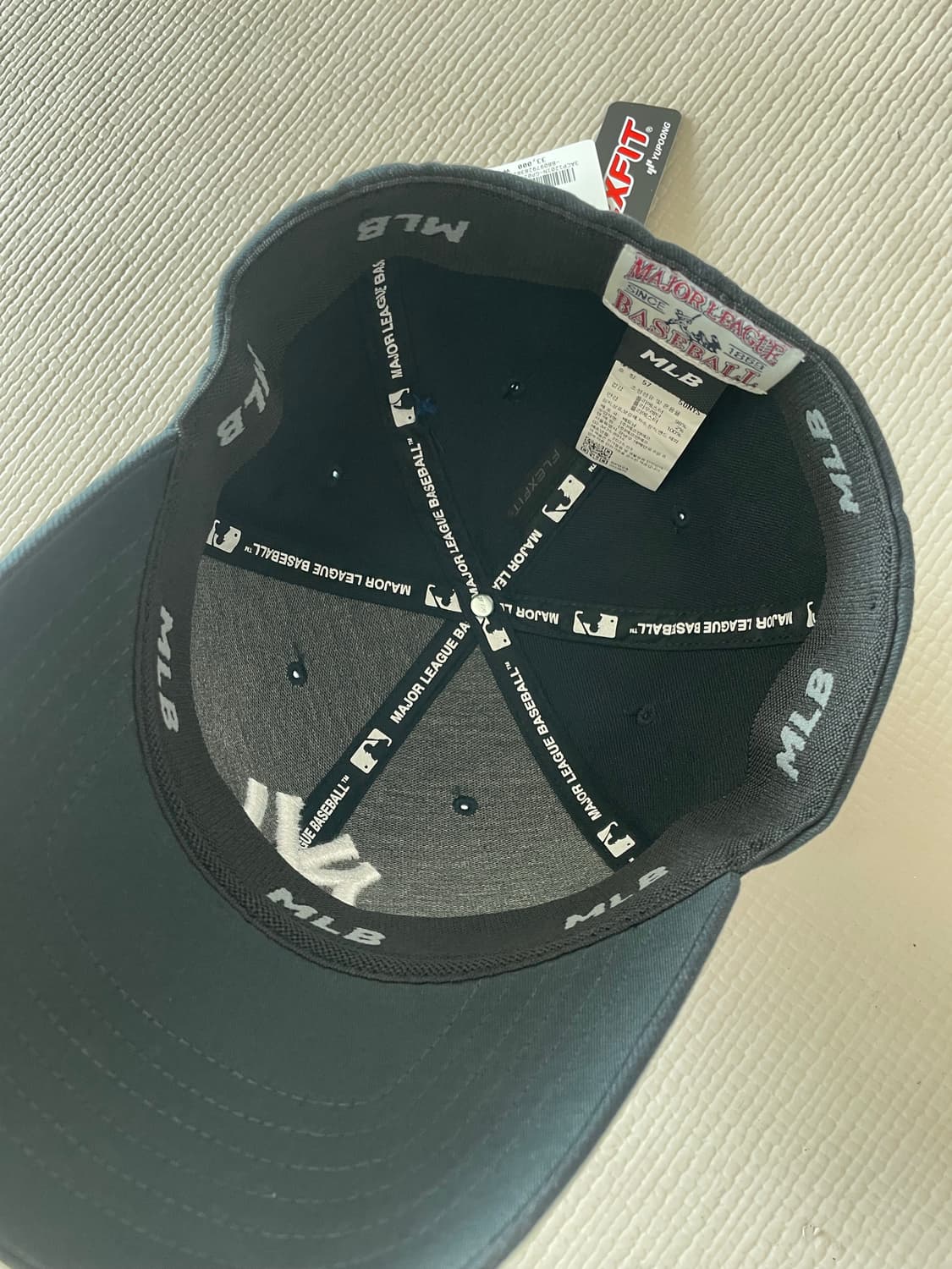 (새상품) MLB 베터 플렉스 스트럭쳐 볼캡 뉴욕양키스 네이비 57 사이 상품이미지3