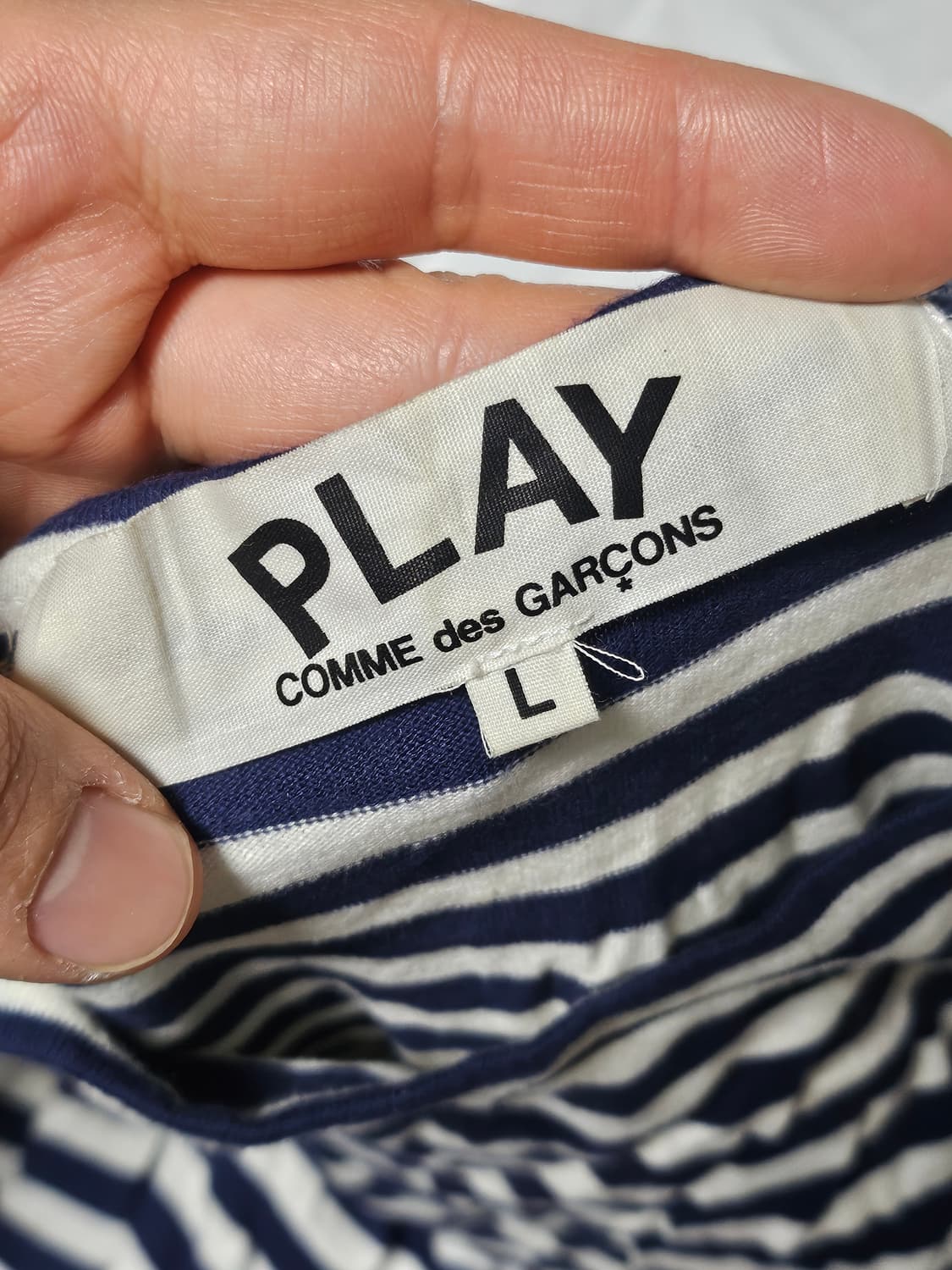 (삼성수입) 꼼데가르송 PLAY 스트라이프 롱 슬리브 L 상품이미지3