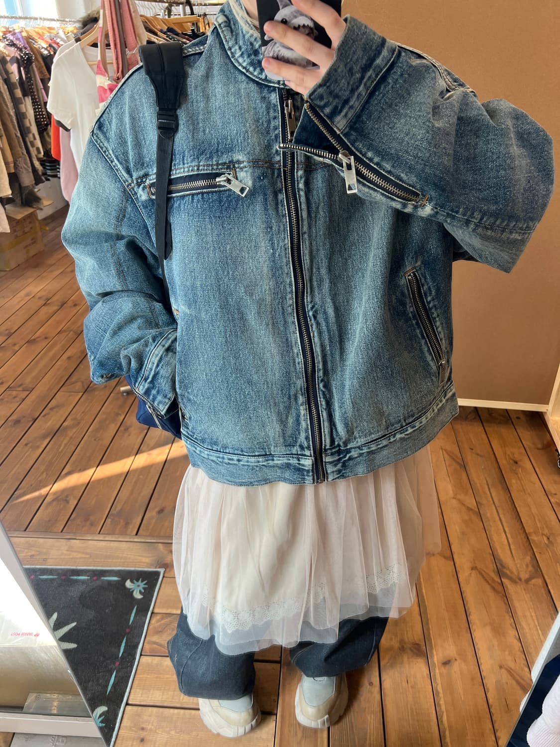 데님 오버 자켓 상품이미지4