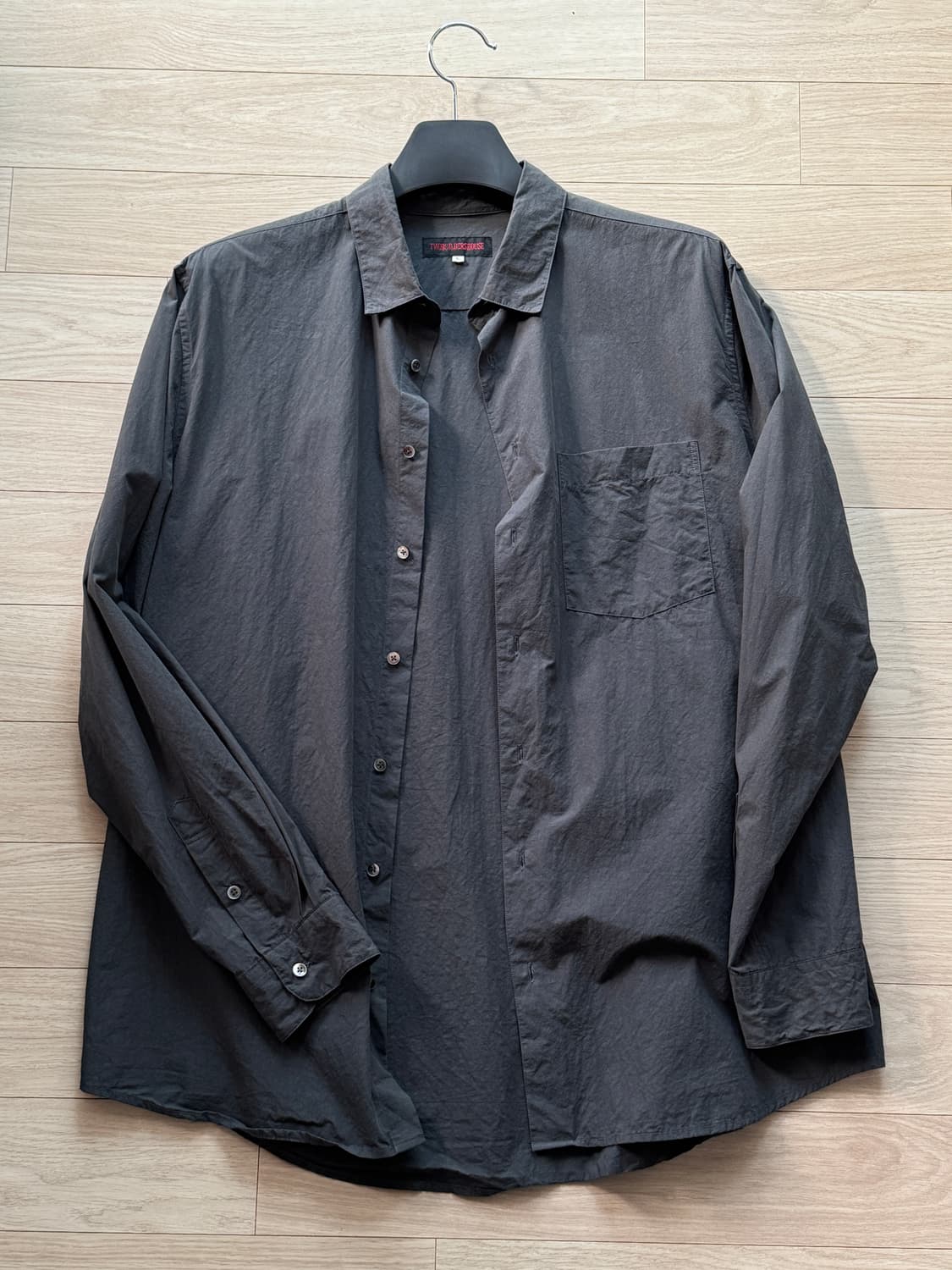 [ L ] twobuildershouse 투빌더스하우스 베이직셔츠 그레이 상품이미지1