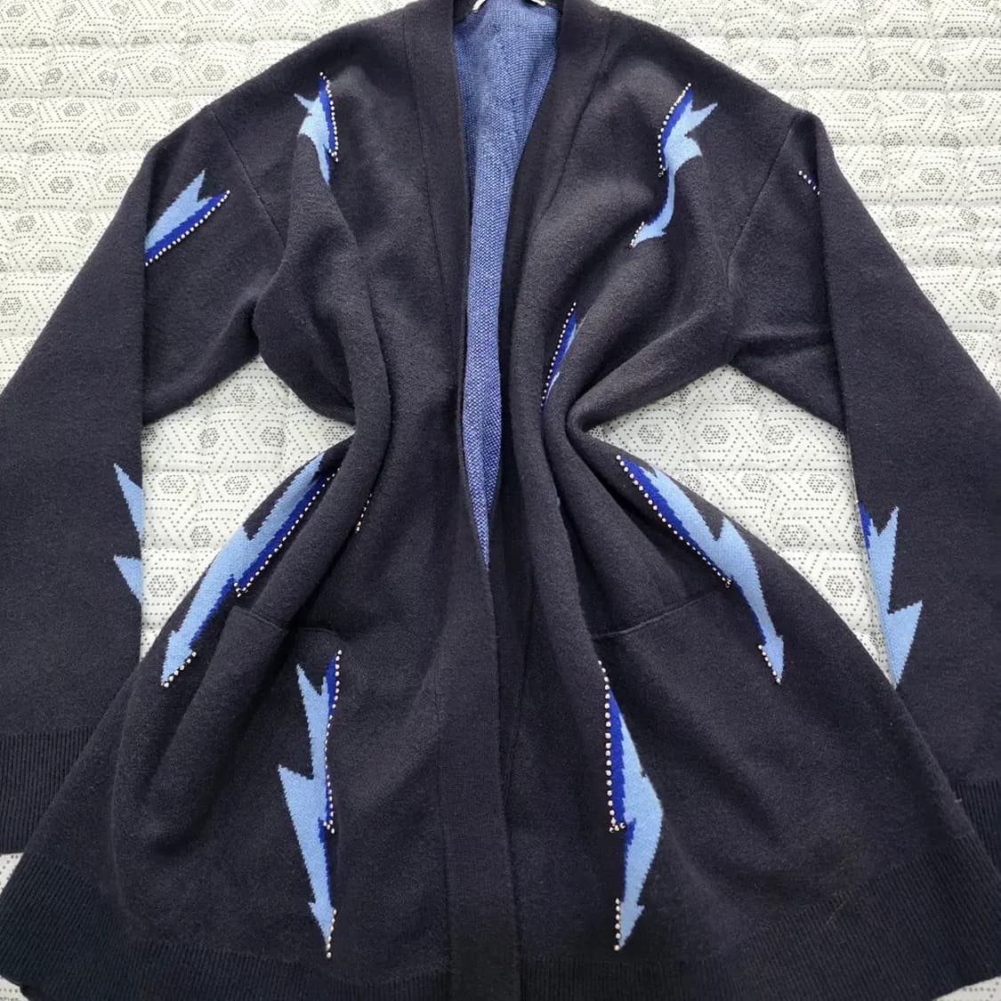 SANDRO 산드로 라이트닝 패턴 니트 가디건 Free 상품이미지2