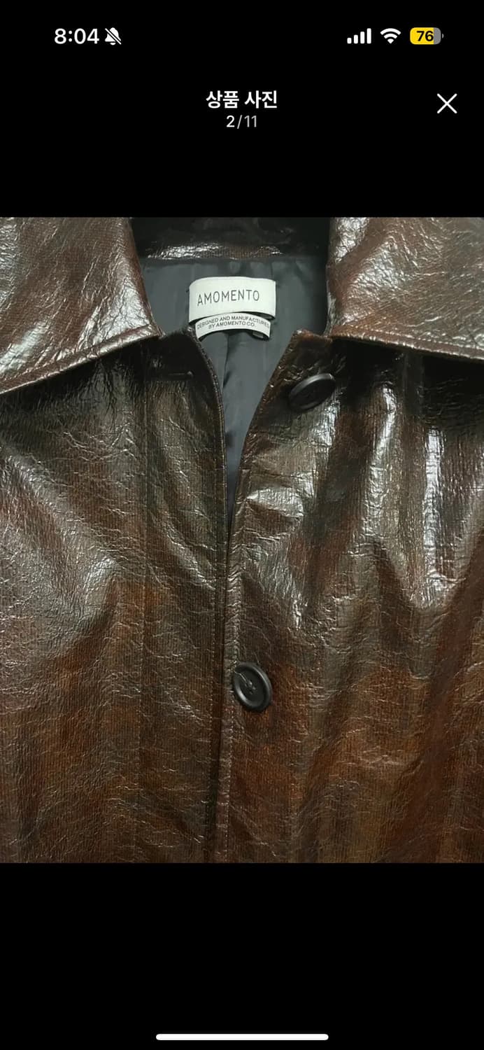 아모멘토 타이벡 하프코트 브라운 상품이미지4