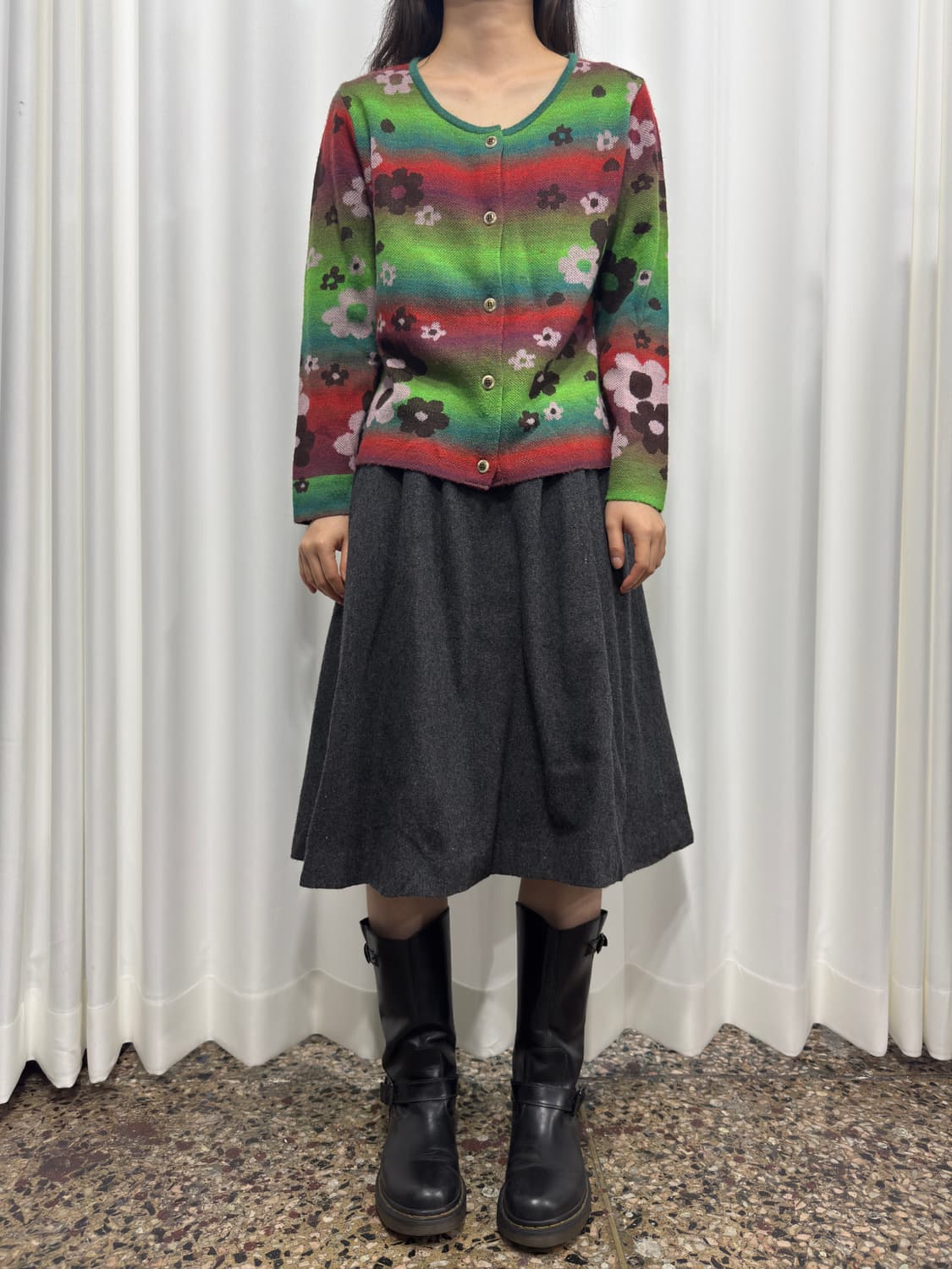 flower knit cardigan 상품이미지4