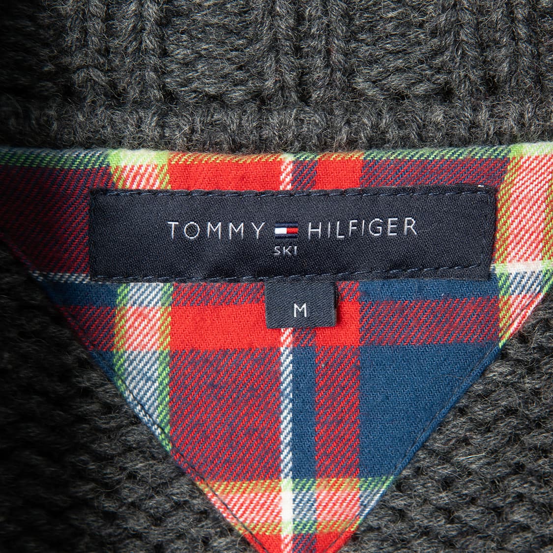 [103] 타미힐피거 SKI 눈꽃패턴 울 스웨터 집업 그레이  상품이미지7