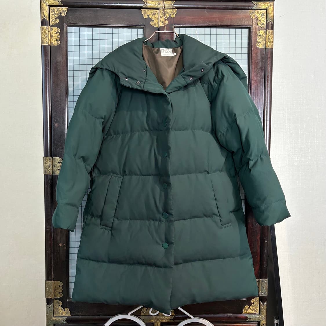 이세이 미야케 pleats please 컨버터블 후디드 다운 코트 상품이미지3