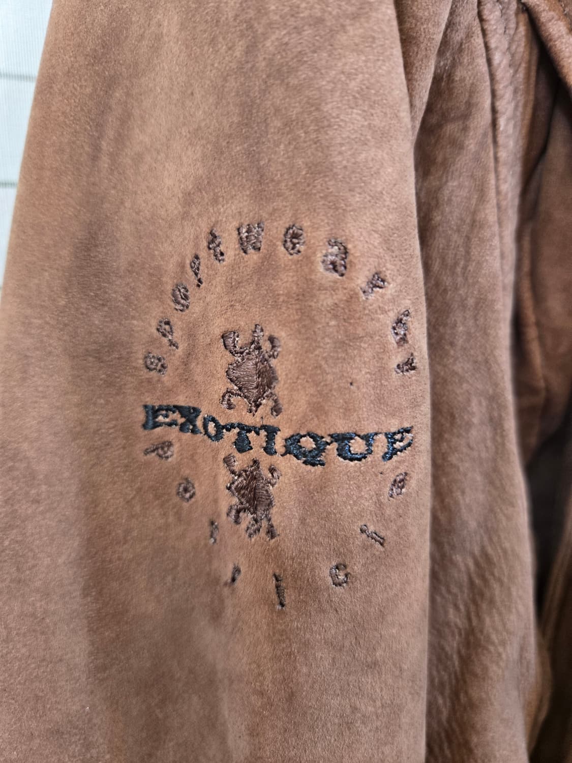 브라운 스웨이드 봄버 자켓(일본산) 상품이미지6