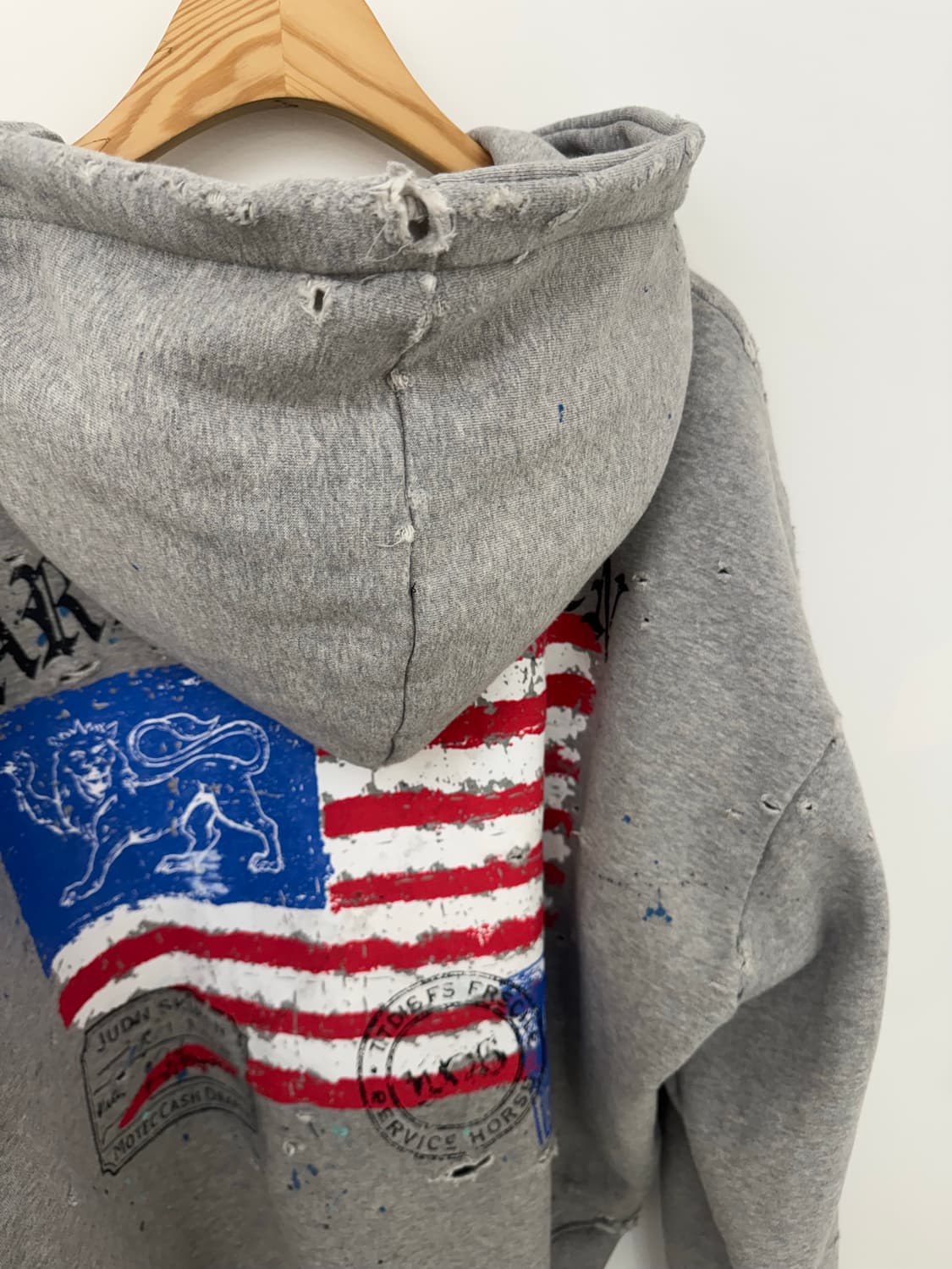 빈티지 크롭 후드집업(기모) 상품이미지7