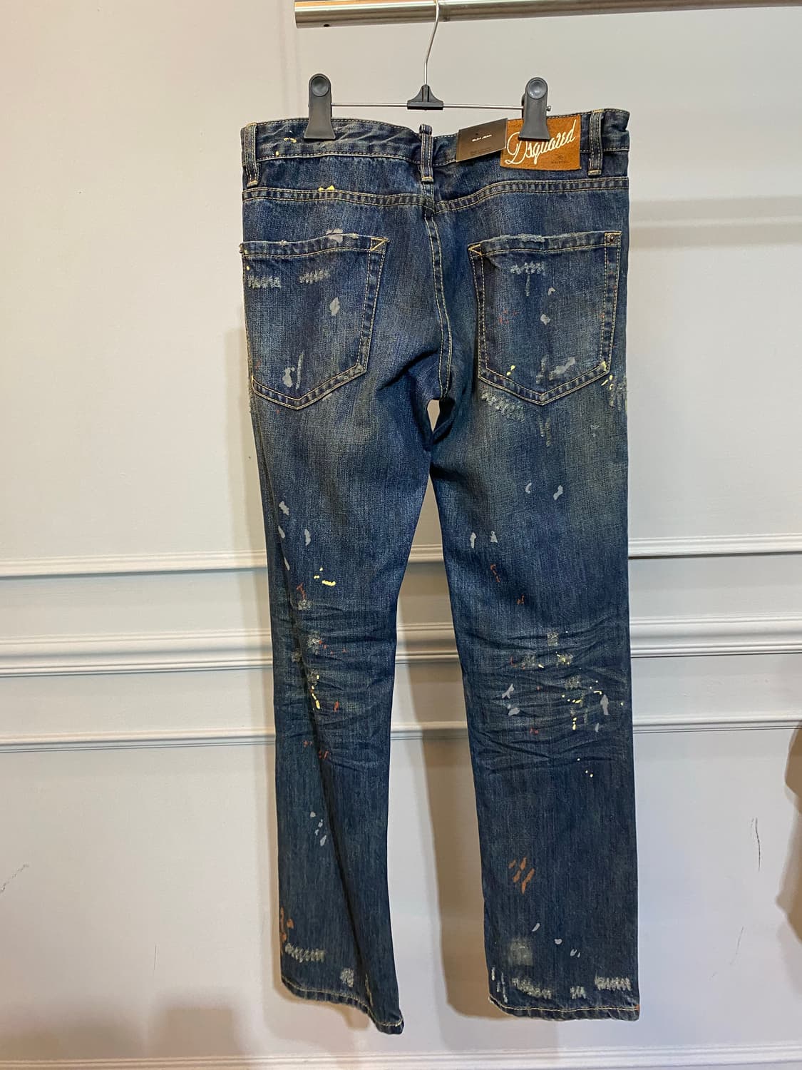 디스퀘어드2 페인트 데님 청바지 슬림핏 34 새상품 상품이미지3