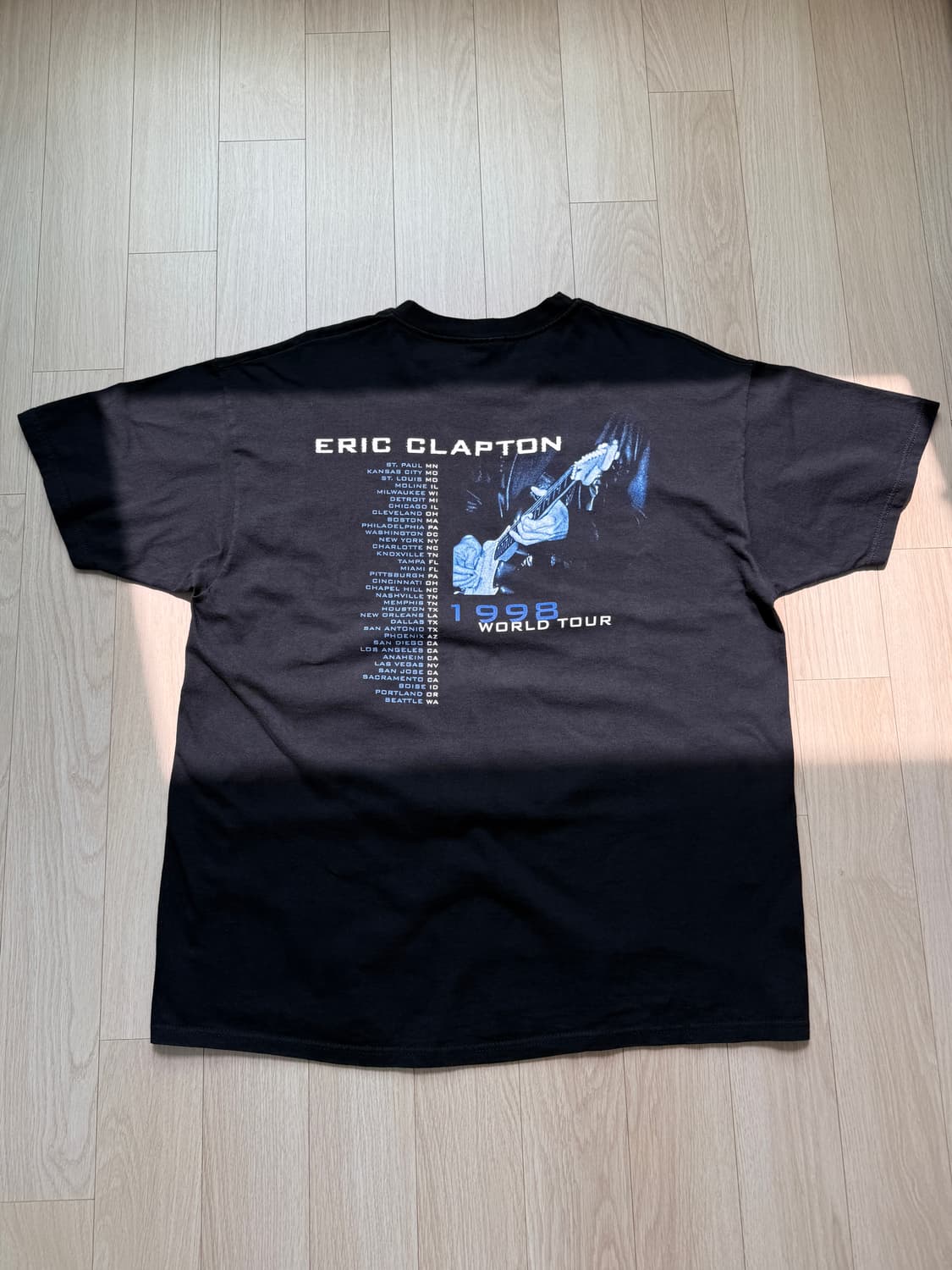 에릭 클랩튼 1998s 빈티지 투어 티셔츠 상품이미지2