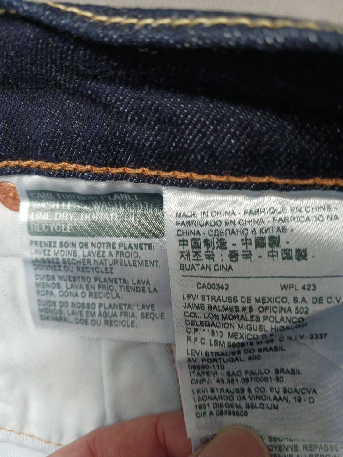 [30] 리바이스 502 다크워시 레귤러 테이퍼드진 청바지 상품이미지10