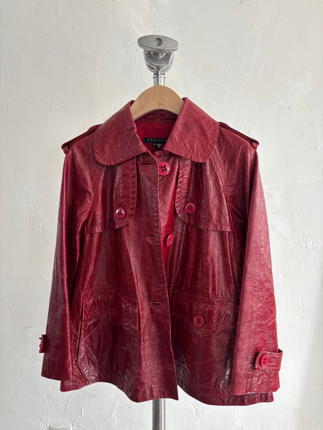 theory 띠어리 레드 양가죽 자켓  상품이미지7