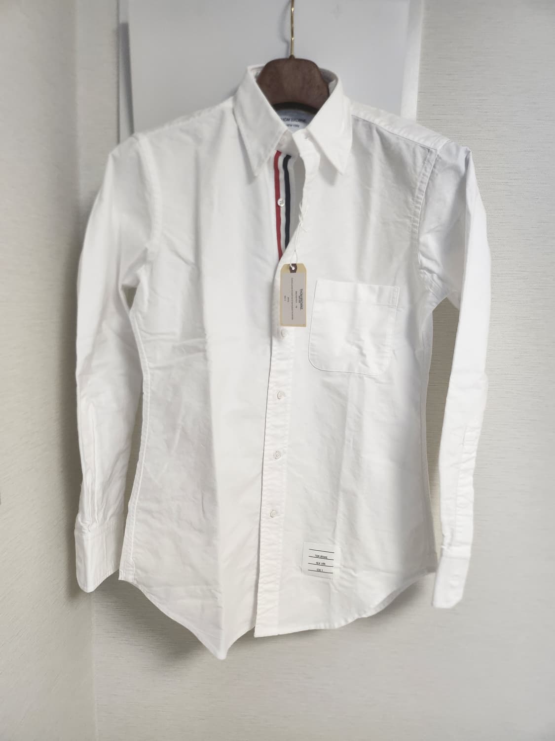 새상품) 톰브라운 옥스포드 삼선 화이트셔츠 2 상품이미지1