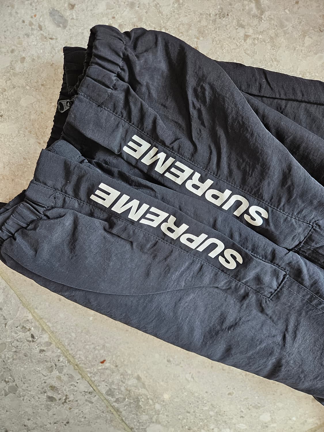 [M]슈프림 웜업 팬츠 블랙 상품이미지4