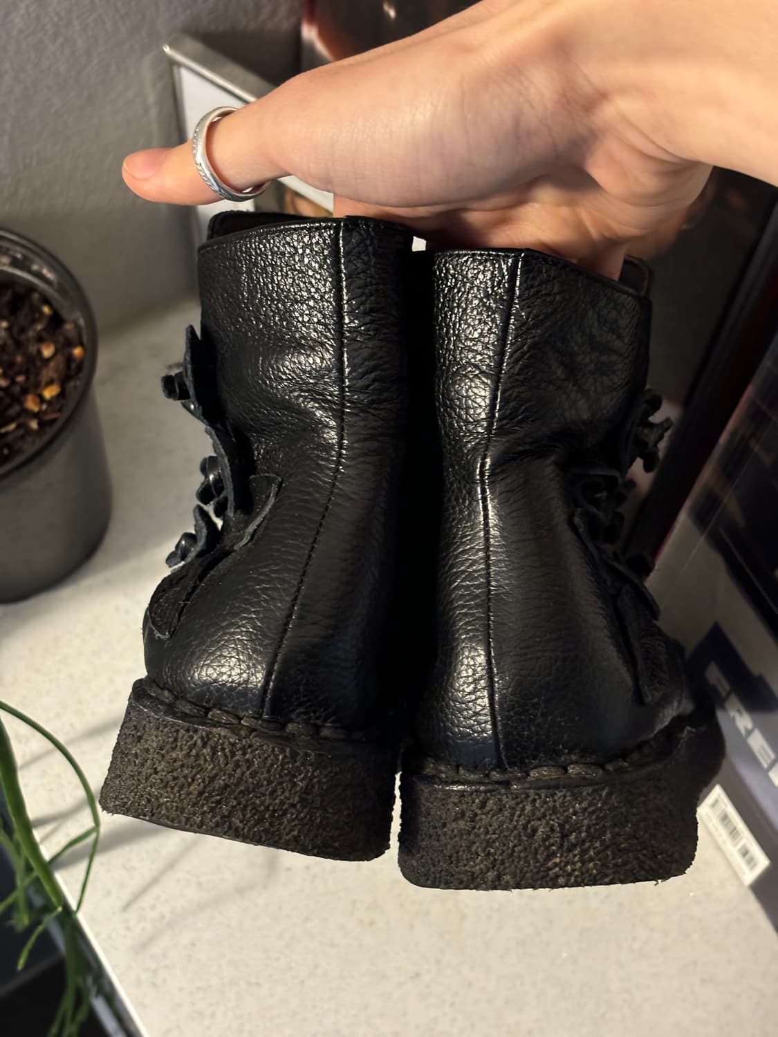 쌈지 레더 앵클 부츠 상품이미지3