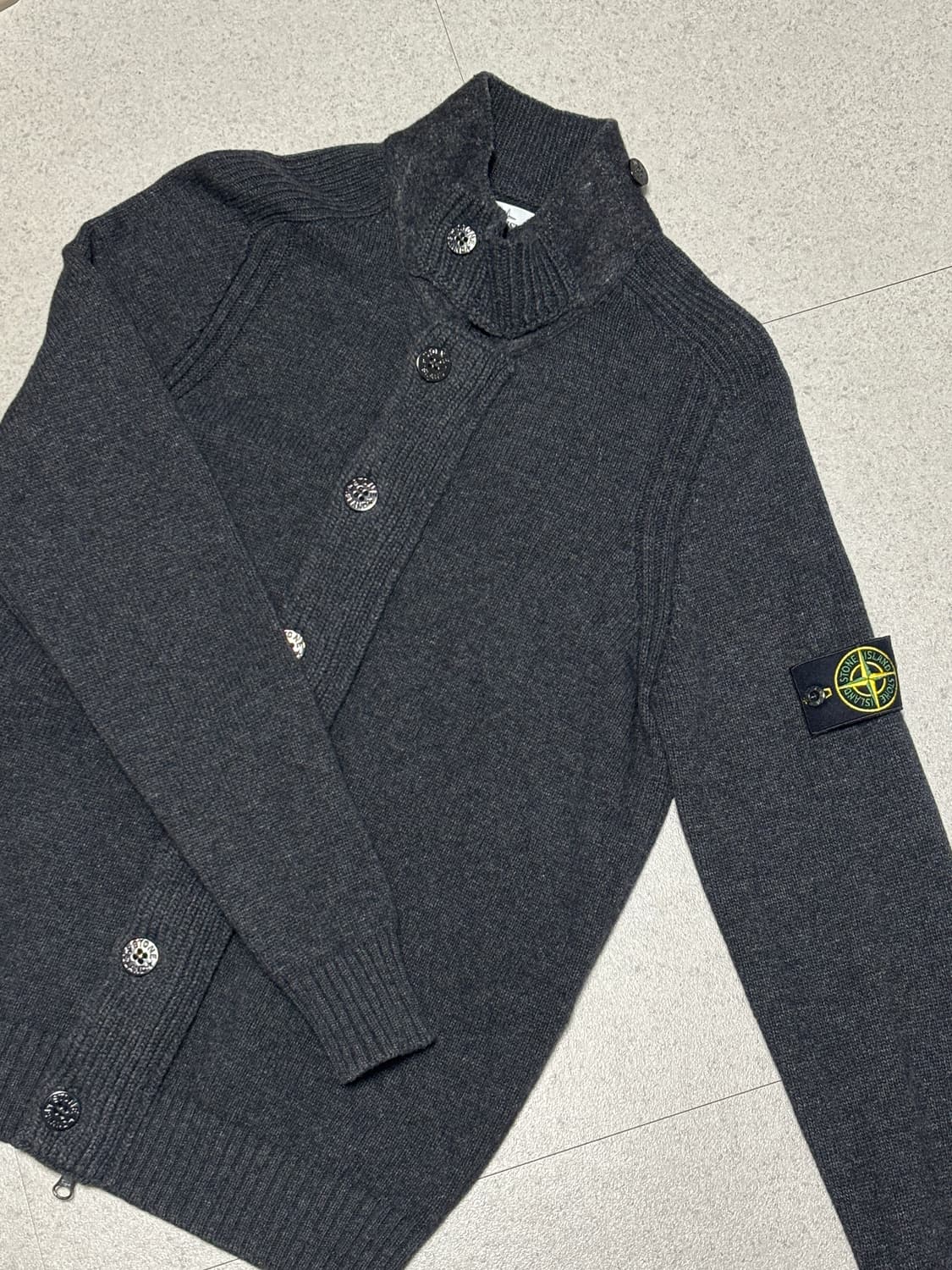 스톤아일랜드 하이넥 가디건 M  상품이미지1
