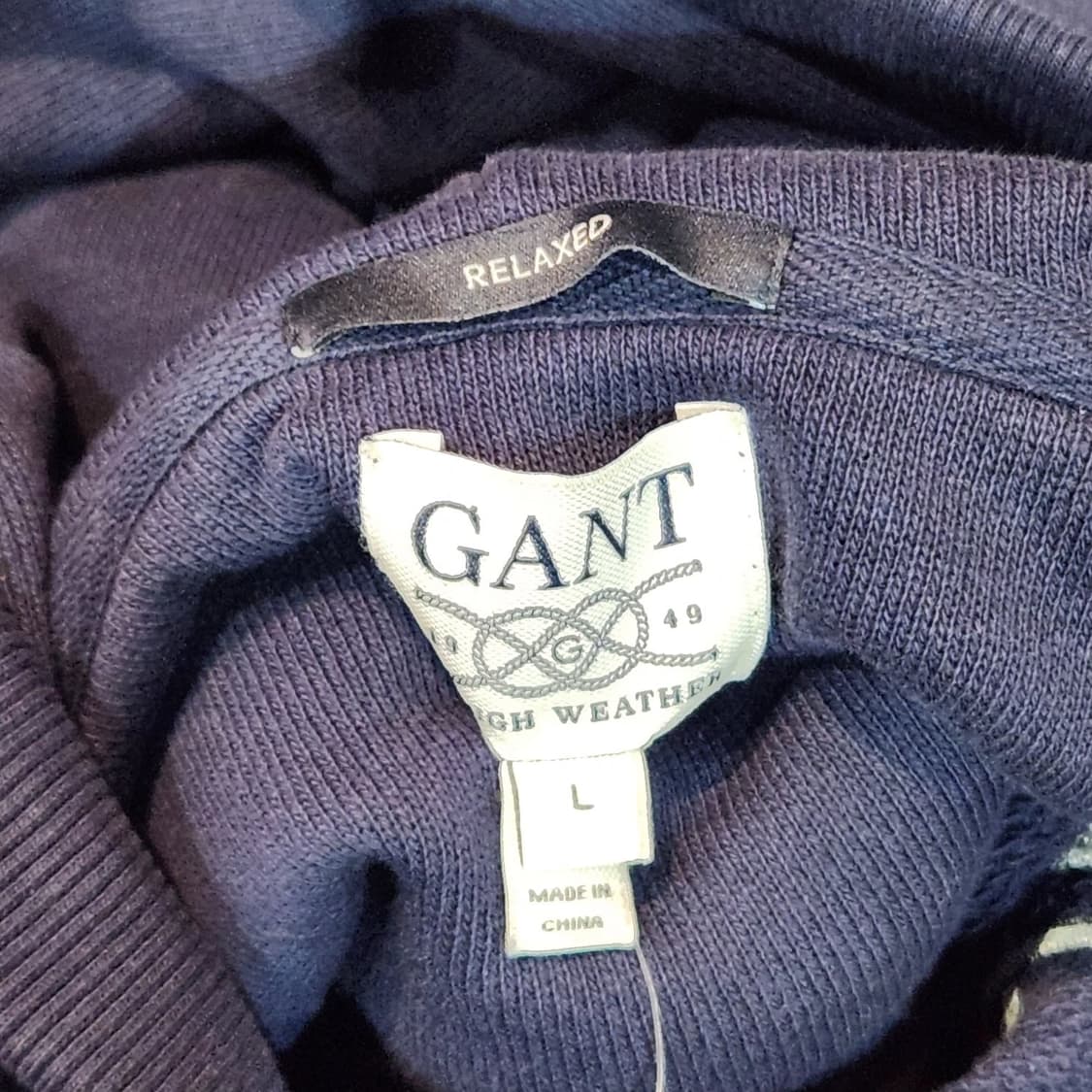 GANT 마린 크루 자수 와펜 네이비 후드티 L 상품이미지2