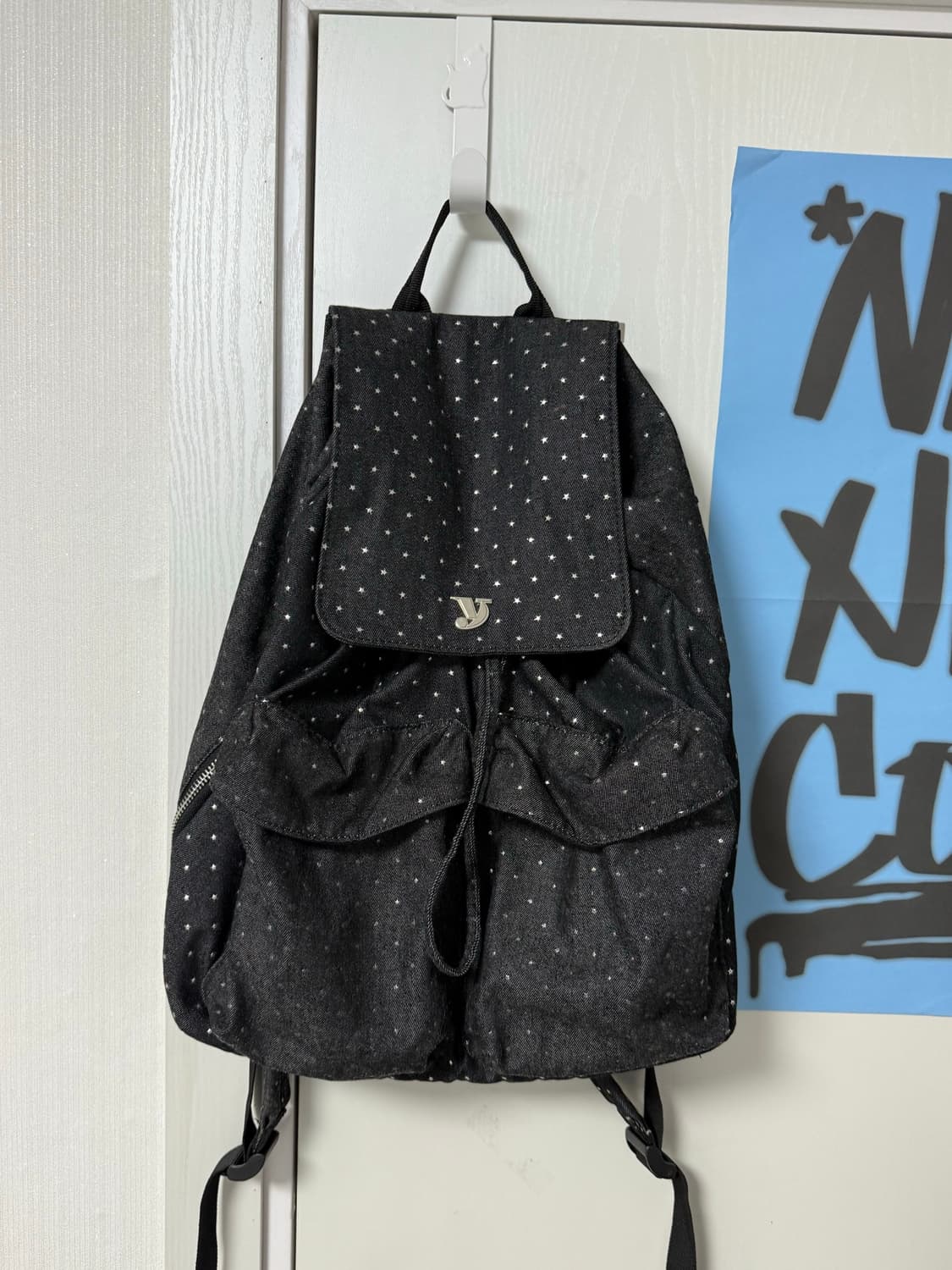 여밈 데이 블랙 백팩 스타블랙 day backpack 상품이미지2