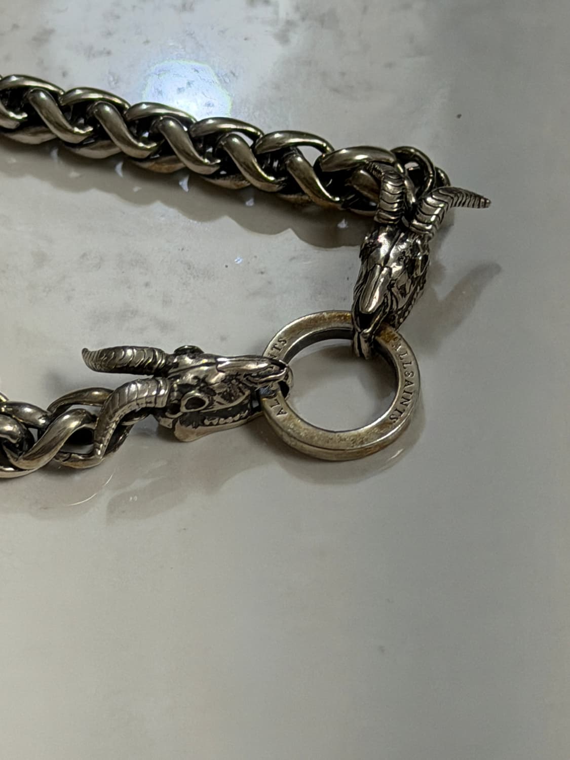 올세인츠 드래곤 체인 스털링 실버 팔찌 상품이미지2