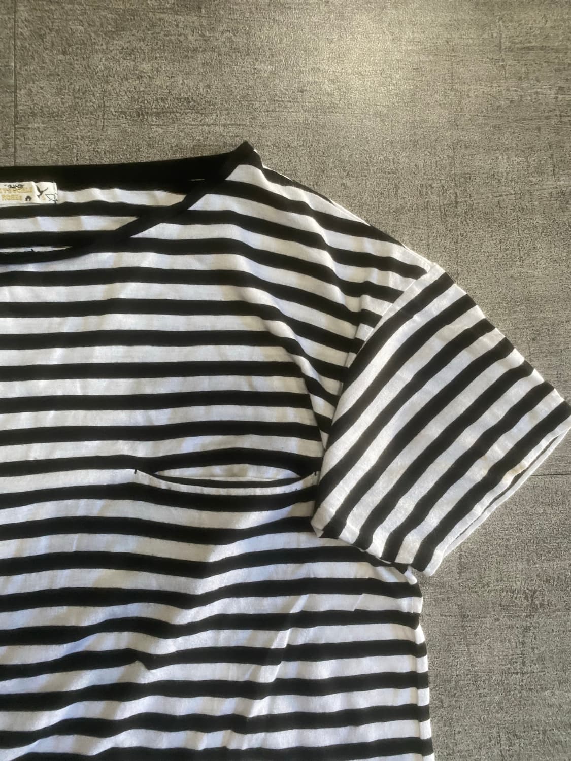 일본빈티지 Honeysochle 올드스쿨아메카지 스트라이프 반팔티셔츠 상품이미지2