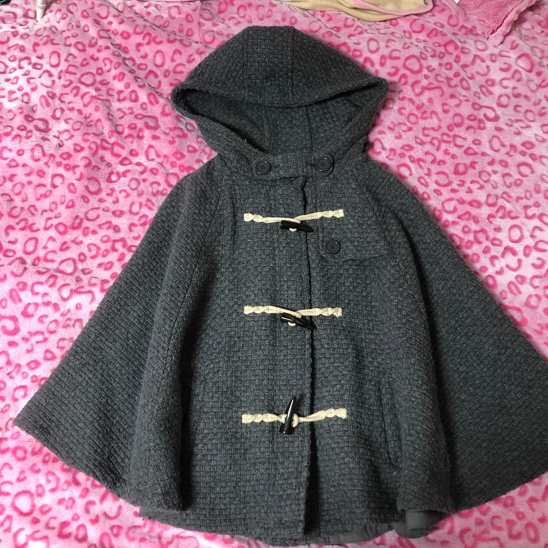 빈티지 갸루 모리걸 케이프 그레이 회색 아우터 자켓 상품이미지1