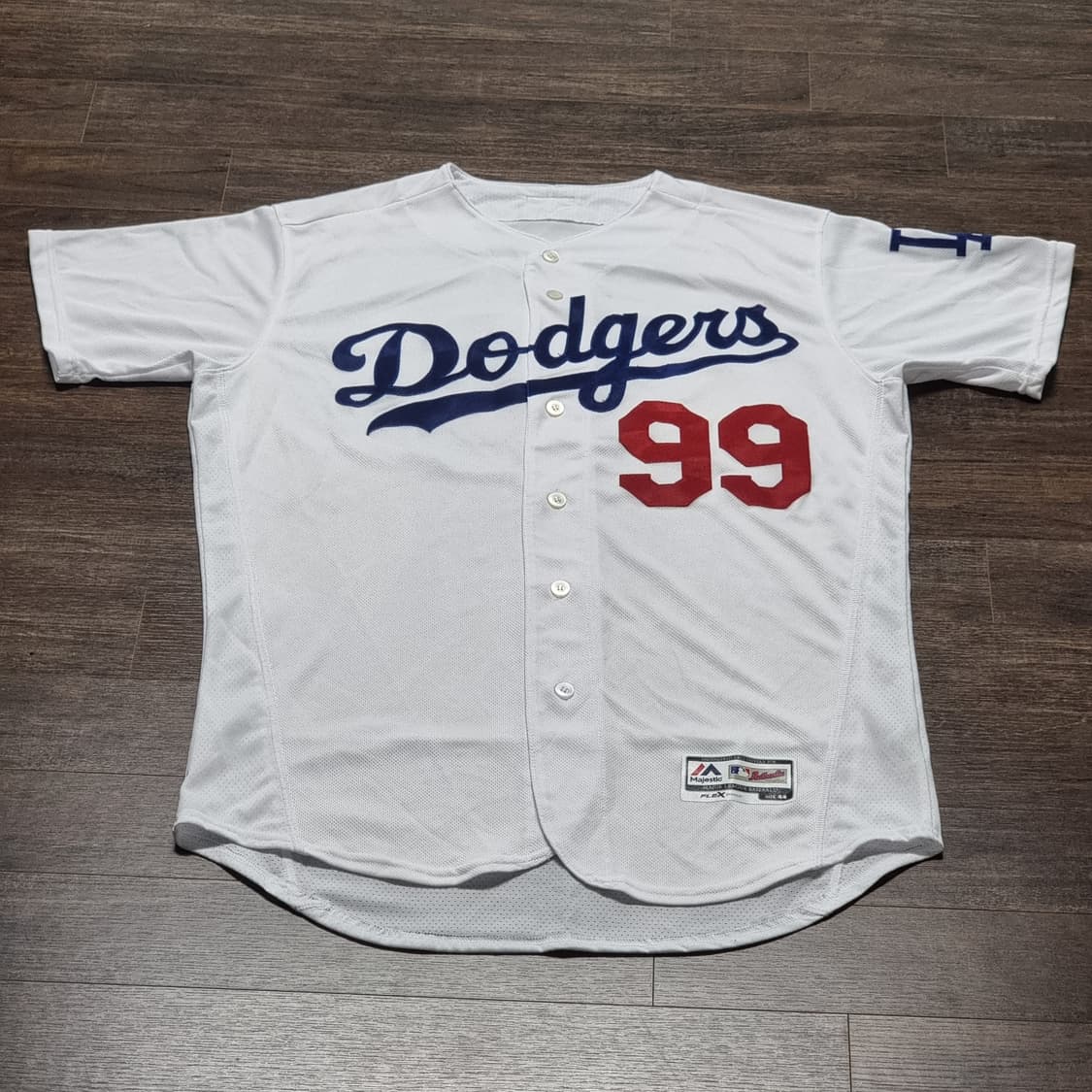 LA 다저스 마제스틱 어센틱 류현진 유니폼 44 (XL-2XL) 상품이미지1