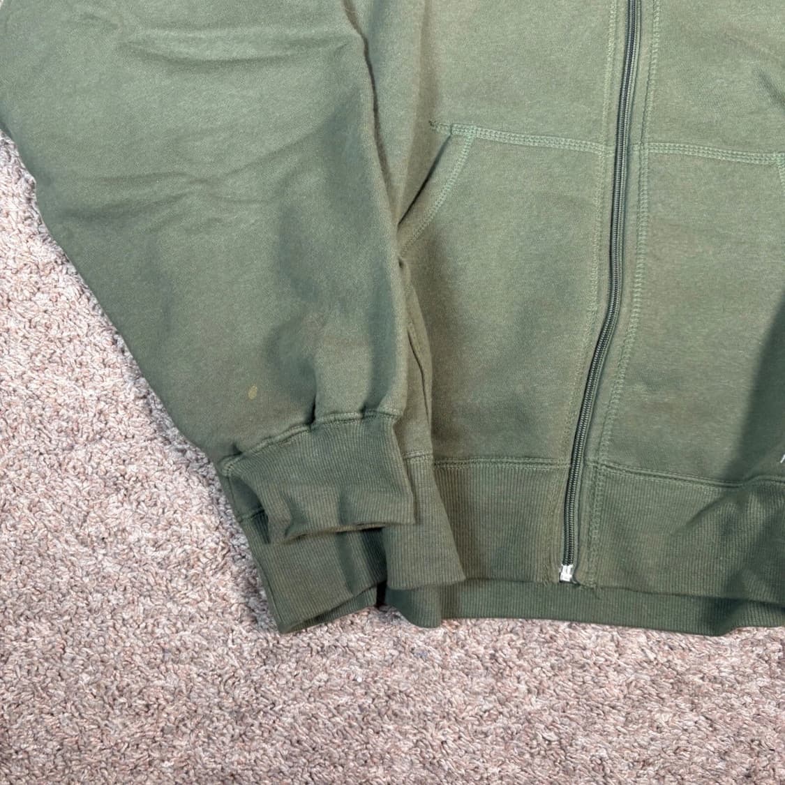 러셀 애슬레틱 스웻 후드집업 올리브 그린 상품이미지3