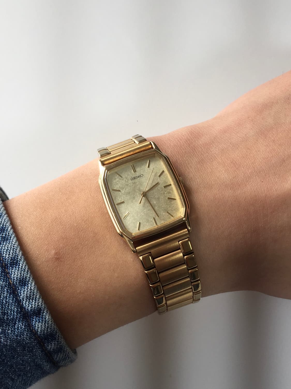 90s seiko square gold quartz (ver.2) 상품이미지1
