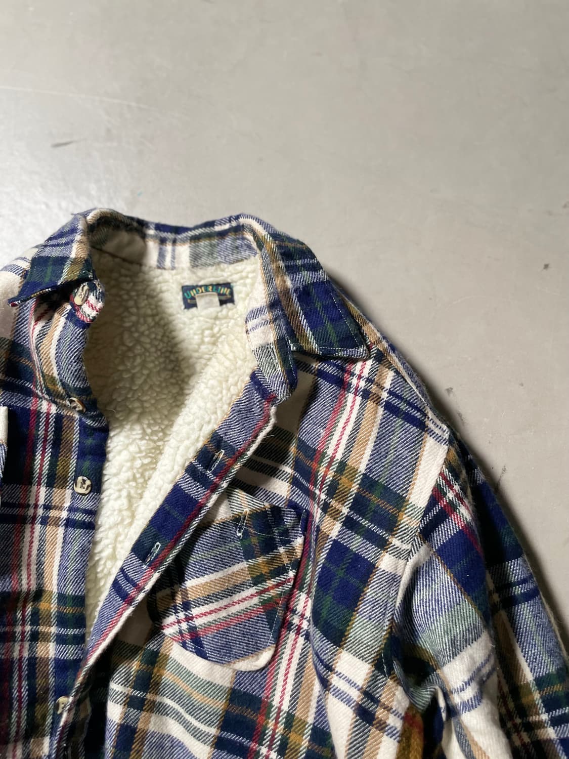 H•d Plaid Sherpa Lined Rework Jacket 상품이미지2