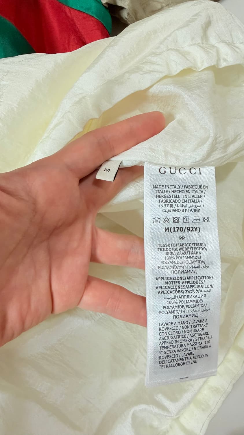 정품새상품) 구찌 GUCCI 20SS 셰브론 바람막이 M 정가 260만 상품이미지8