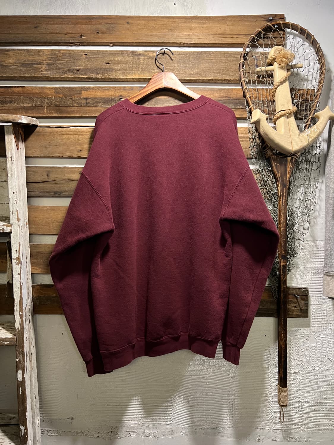 [L]90's Lee Made in USA 마운틴 스키 버건디 스웻셔츠 상품이미지6